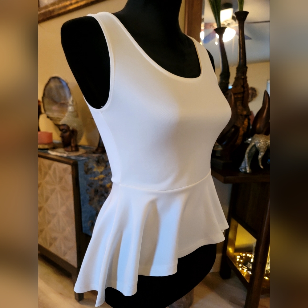 Flattering Peplum Tank -Your New Go-To Top! (Fits like a Small by "MUST HAVE"